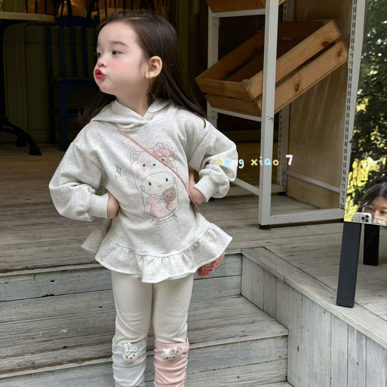 橙小七·26春～KT小耳朵卫衣裙打底裤女童套装26117 26120（汉服）