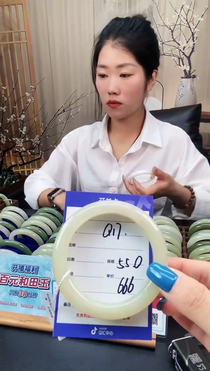 未镶嵌手镯和田玉L17微色差