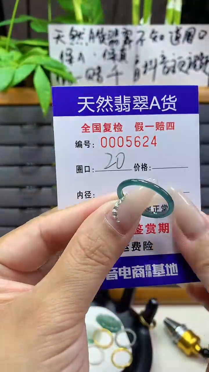 【闪购商品】翡翠戒圈未镶嵌天然翡翠A货5624