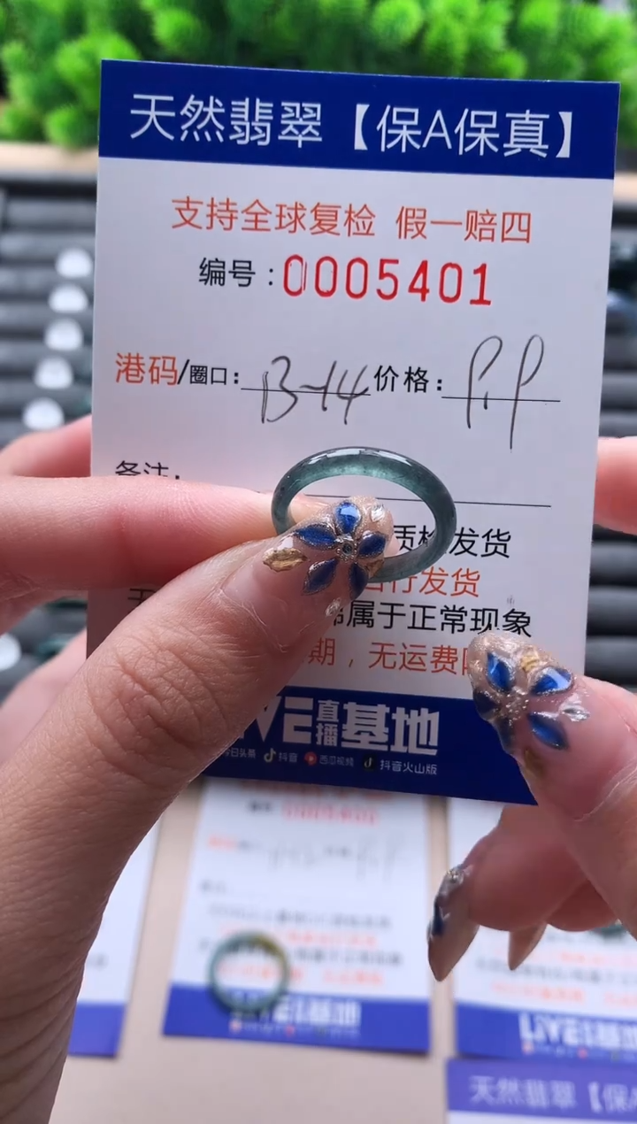未镶嵌戒指翡翠5401