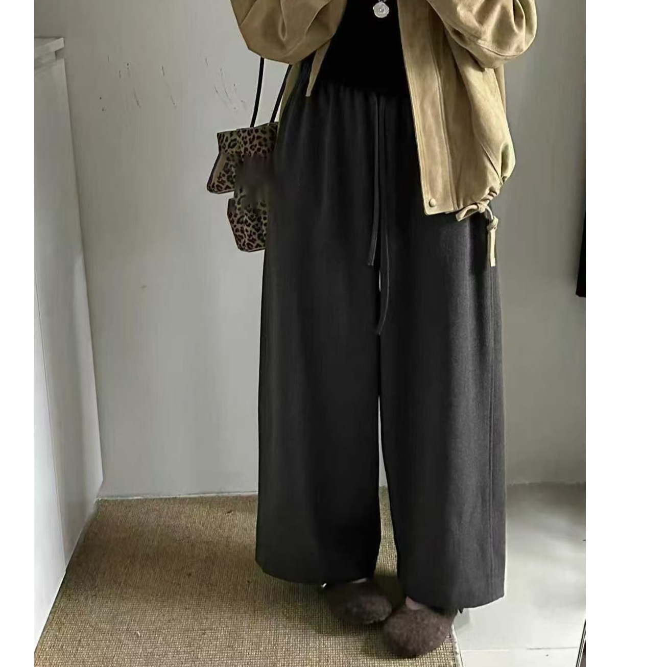 【阿婷家】8225新款上新舒适绒裤