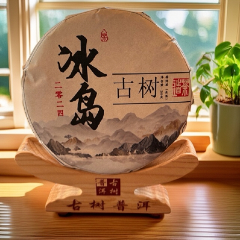 【普洱生茶】2023年冰岛老寨珍藏古树200克上等生普洱饼