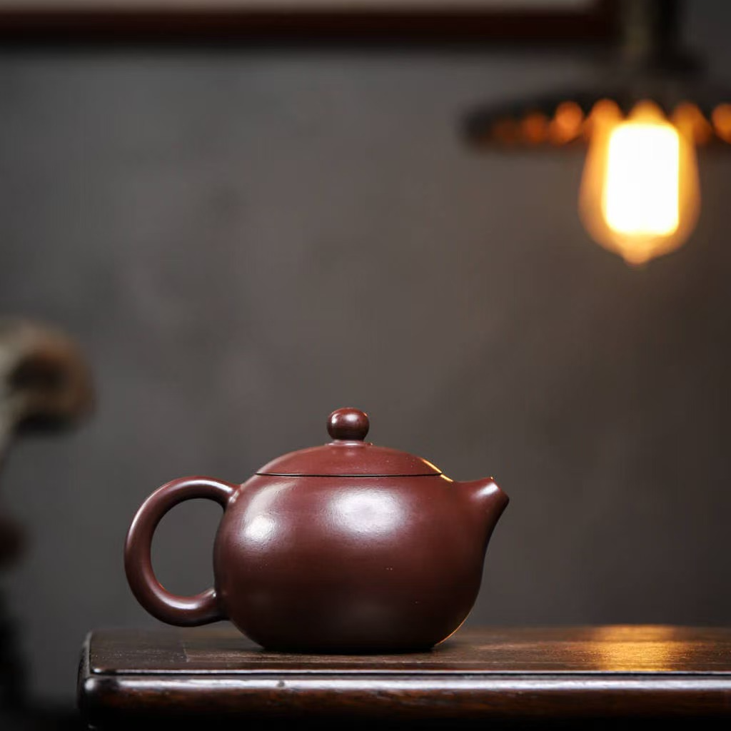 西施原矿紫朱泥180cc 手工家用紫砂茶壶J111