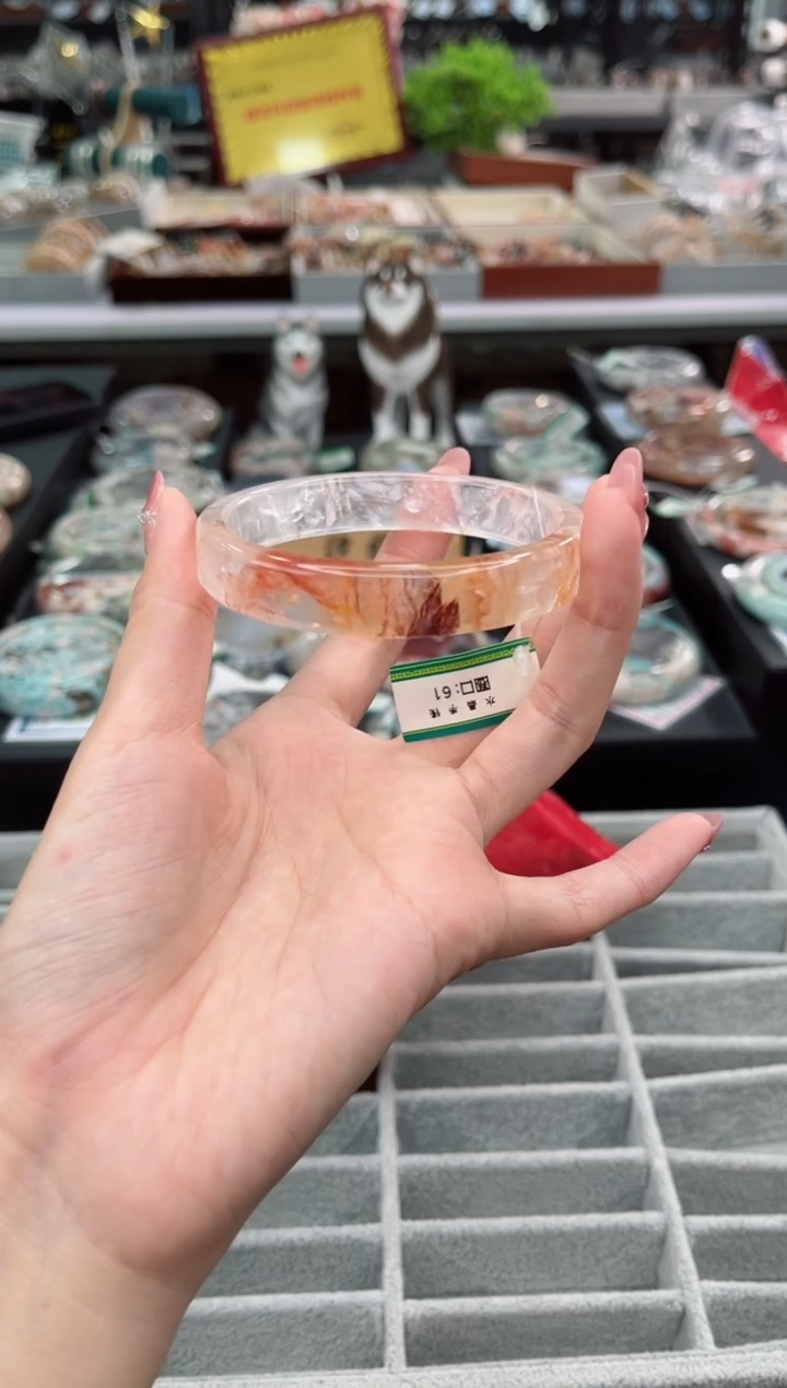 【闪购商品】水晶手镯未镶嵌61圈口312719