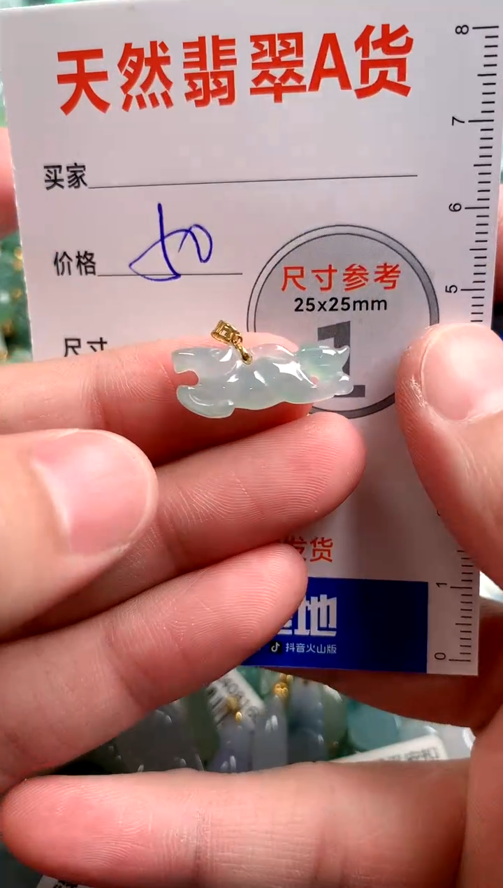 【闪购商品】翡翠颈饰18K金镶嵌14007733