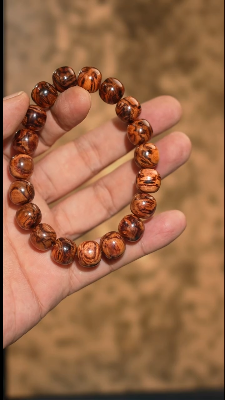 手串/手链黄花梨/降香黄檀@*@海南黄花梨老糠梨12mm老型单圈