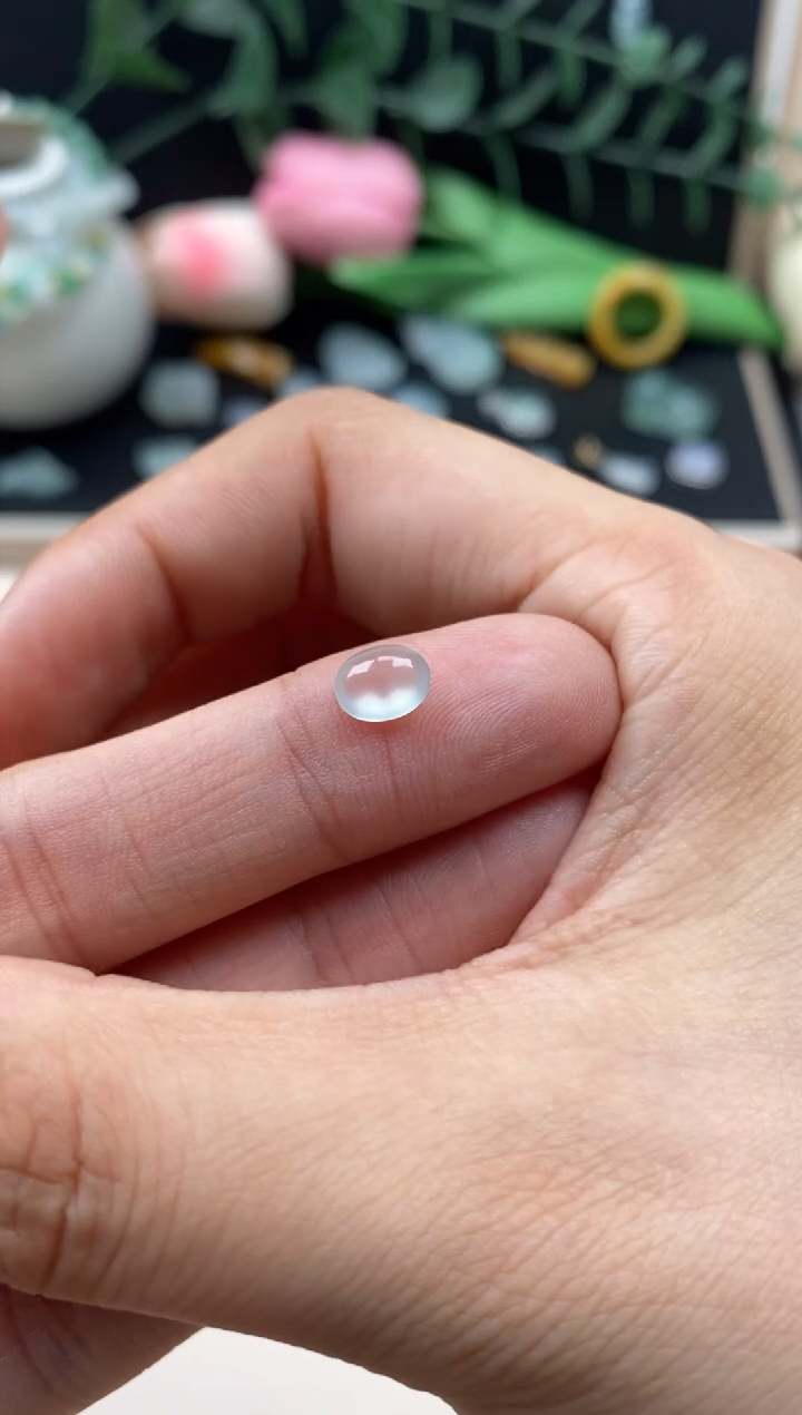 【闪购商品】翡翠颈饰未镶嵌翡翠高冰蛋面