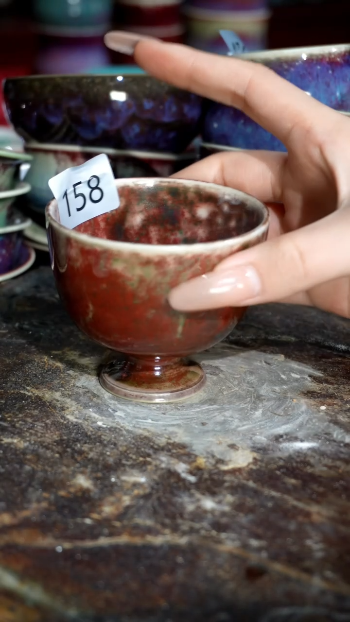 摆件精品窑变钧瓷茶器