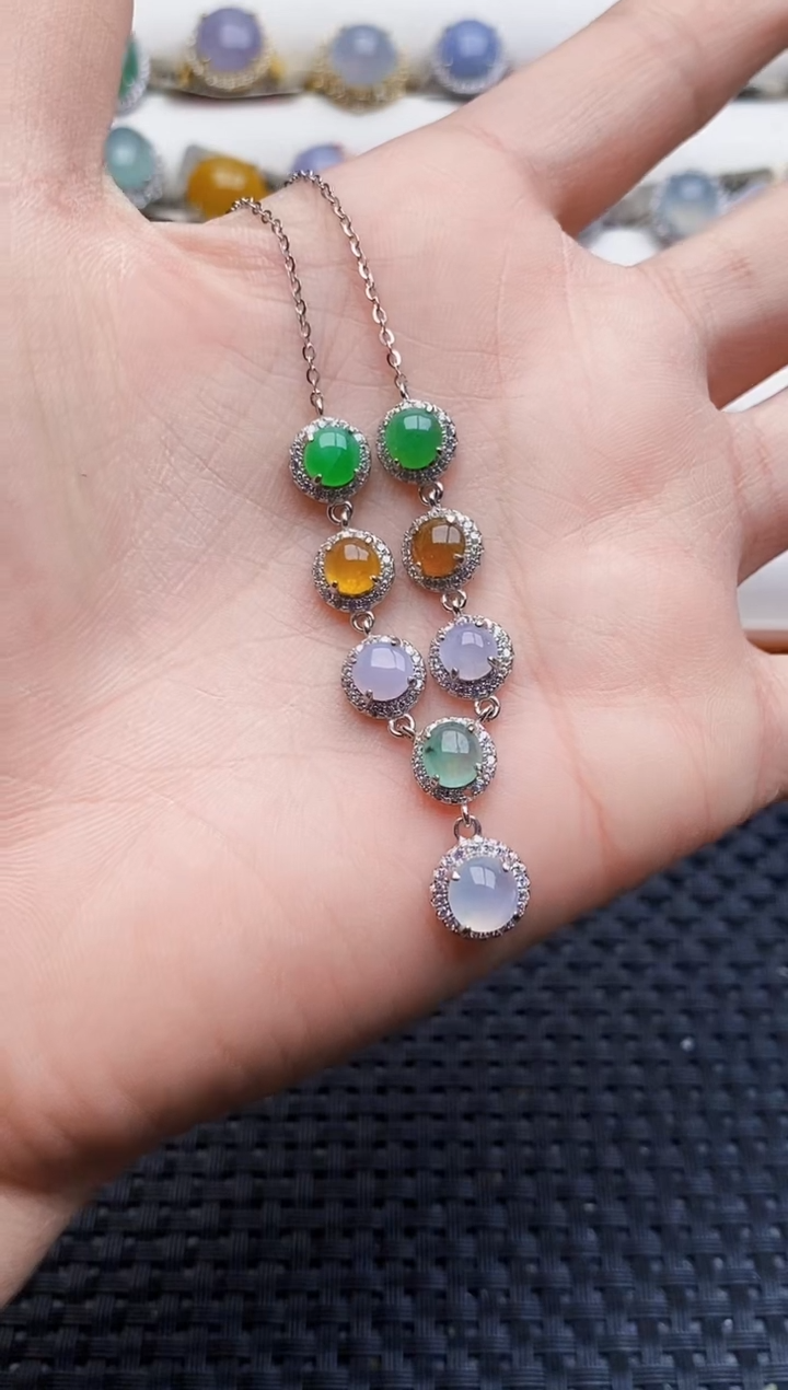 银S925镶嵌戒指翡翠2513