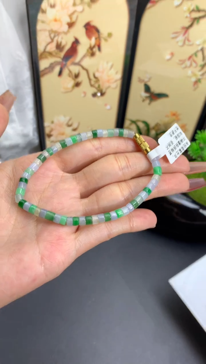 【闪购商品】翡翠手链未镶嵌卡4.2mm