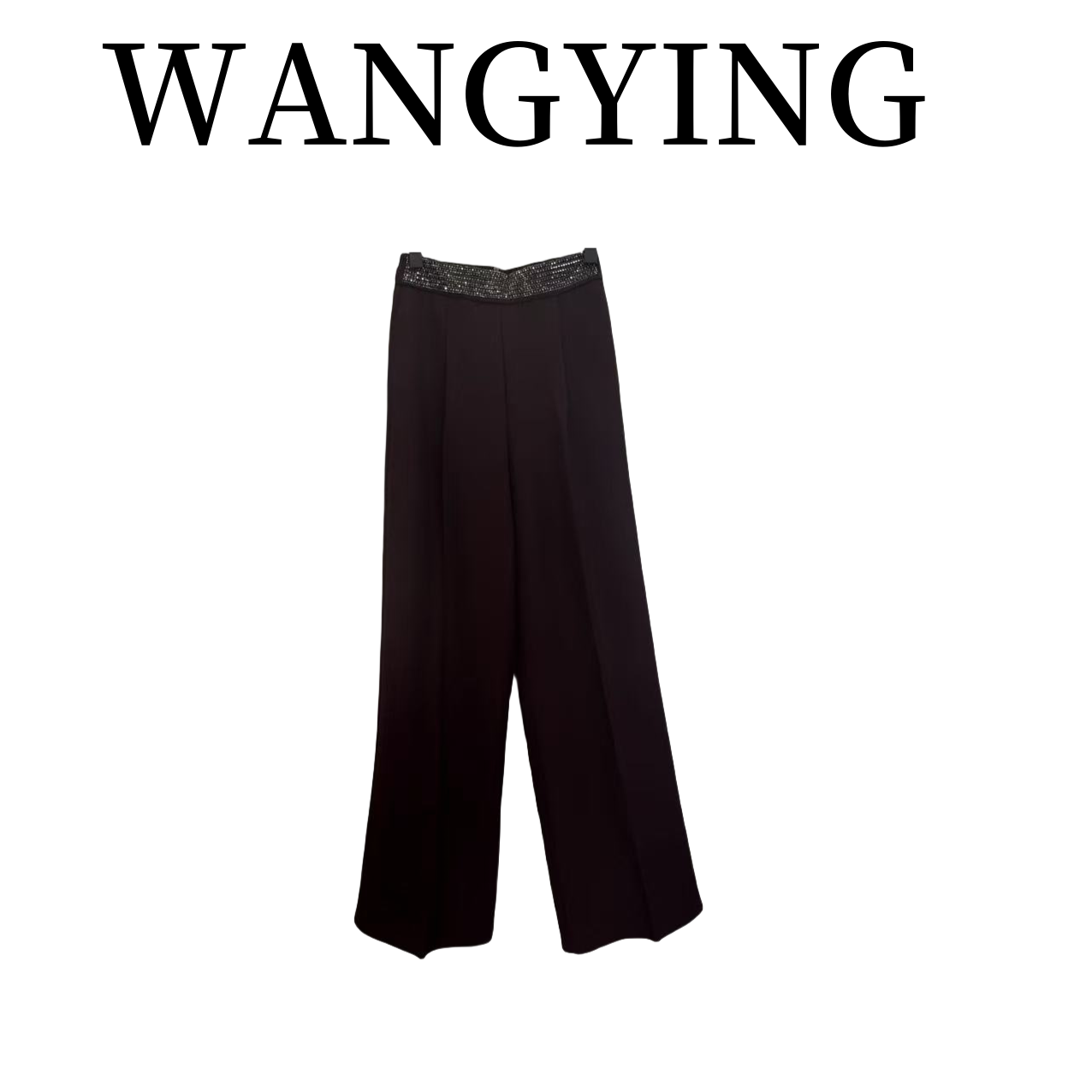 莹莹红人馆【NANA】时尚设计师烫钻腰头阔腿裤 50270097 410