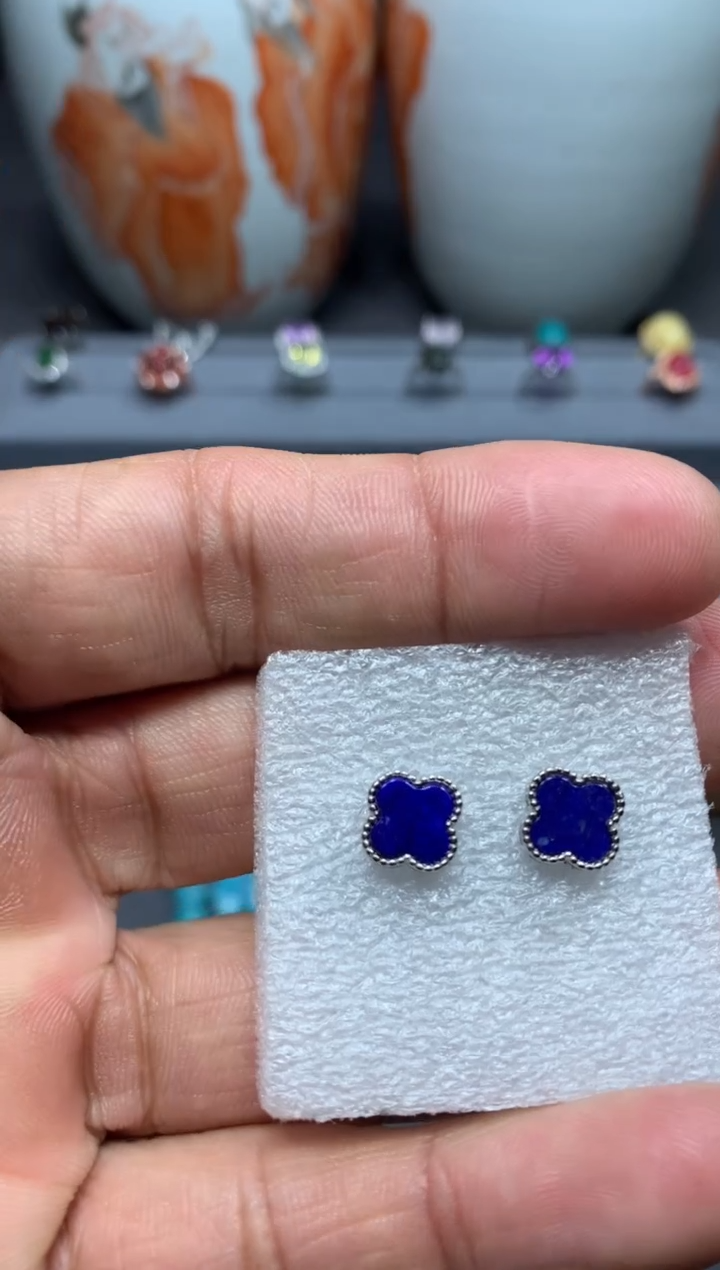 【闪购商品】青金石耳饰未镶嵌W6（随机性发货只发一单）