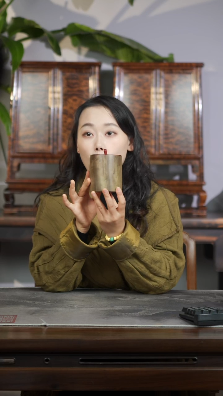 金丝楠原木精工茶仓醒茶罐961