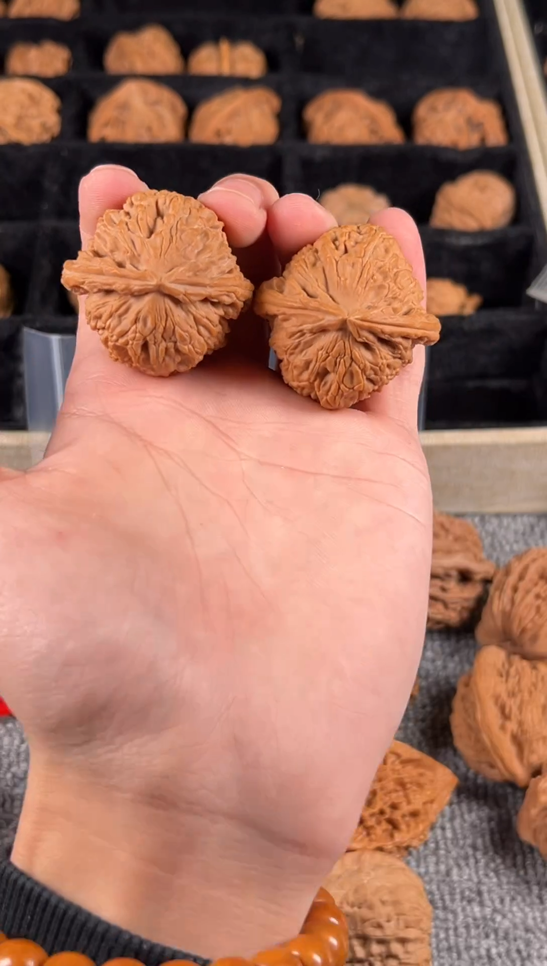 吊坠文玩核桃全品三角白18号