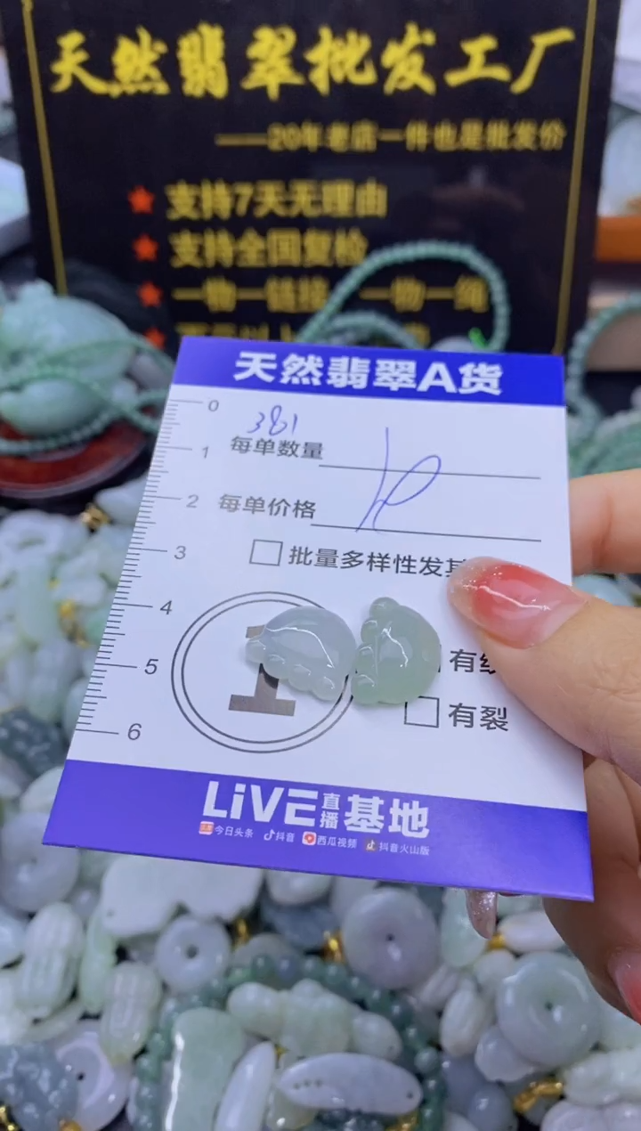 颈饰未镶嵌翡翠天然翡翠A货批量多样性发一件