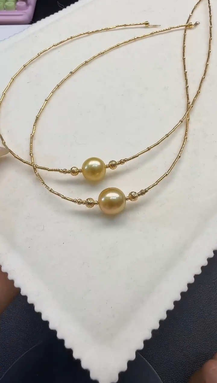 18K金镶嵌颈饰海水珍珠H1223-1227-241多样性一件