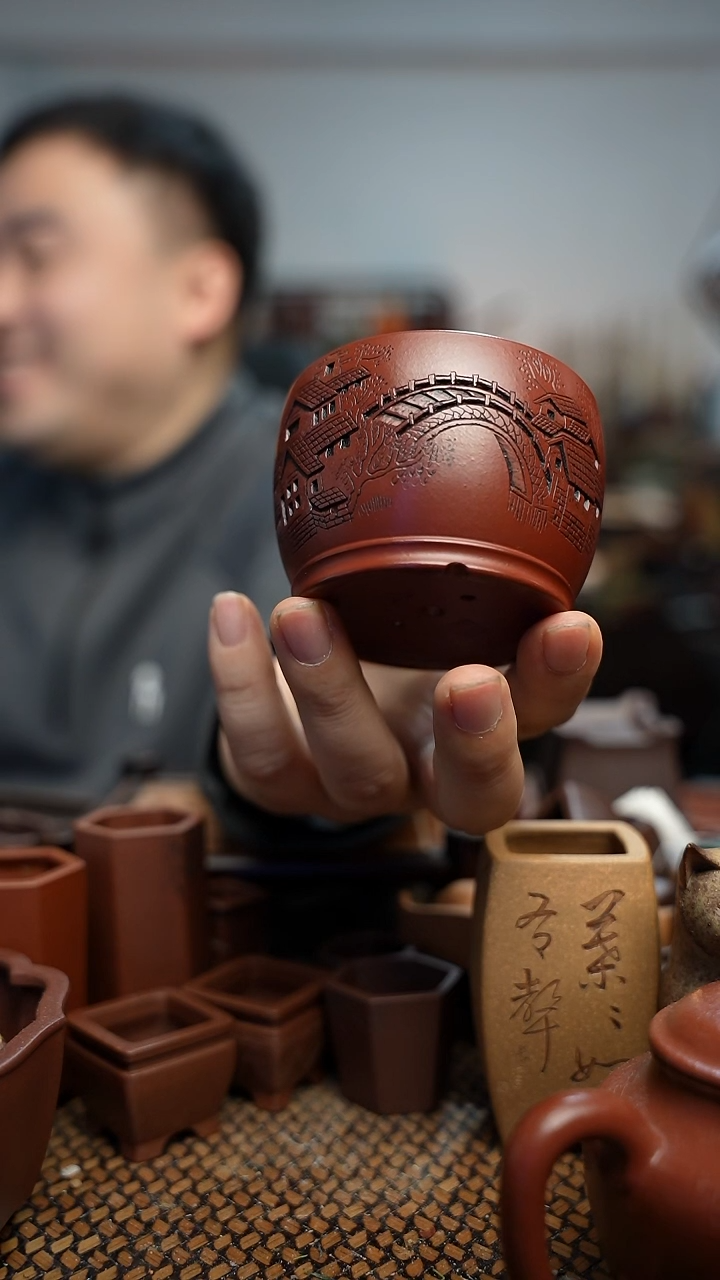 紫砂花盆長木軒精品紫砂