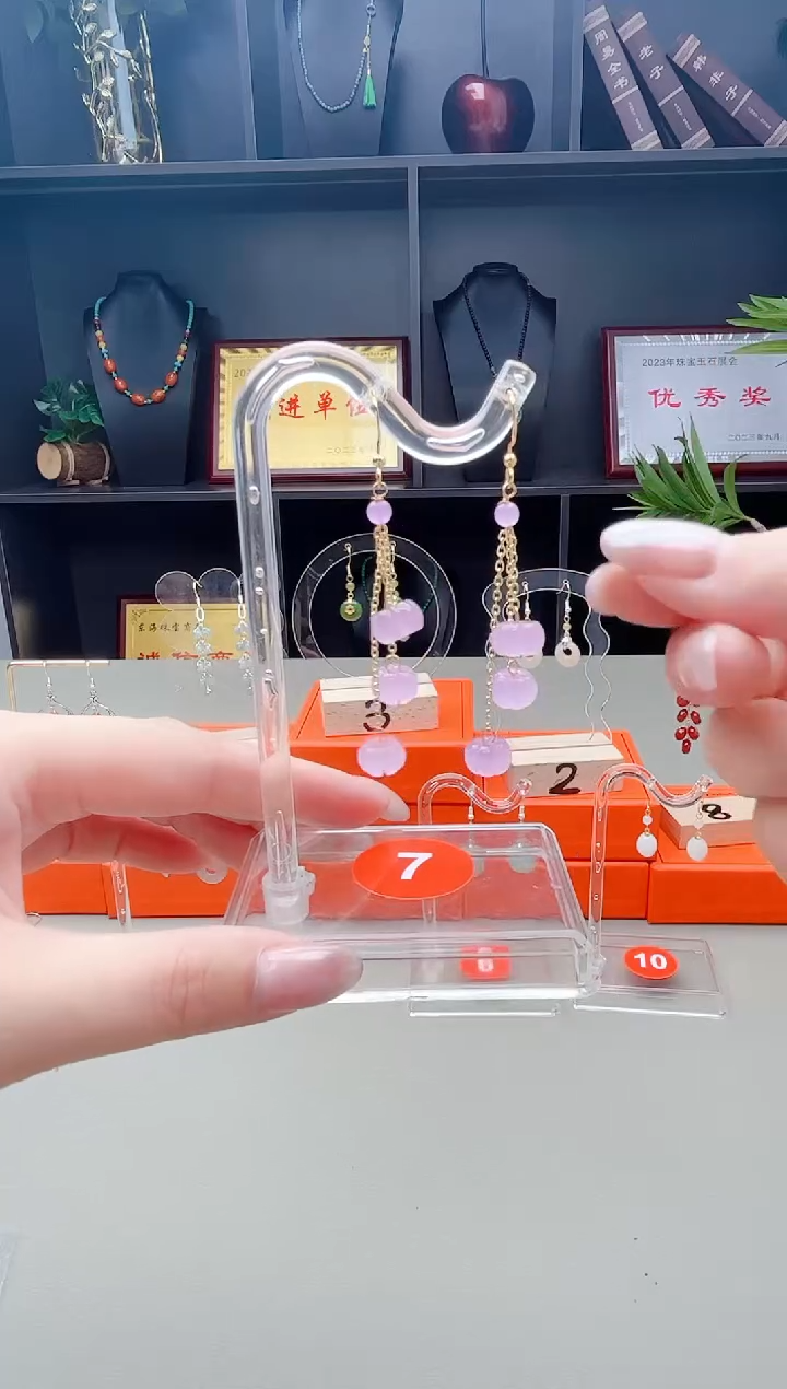 未镶嵌耳钉玛瑙/玉髓X05 