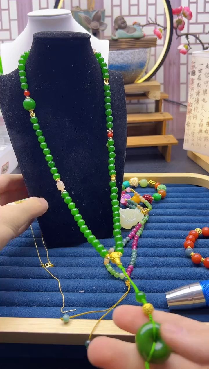 【闪购商品】和田玉颈饰14K金镶嵌X138