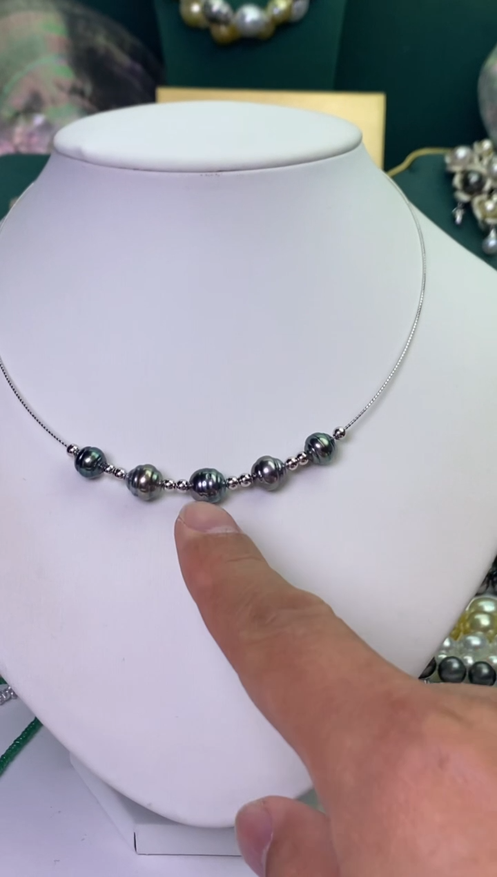 【闪购商品】海水珍珠颈饰银S925镶嵌1
