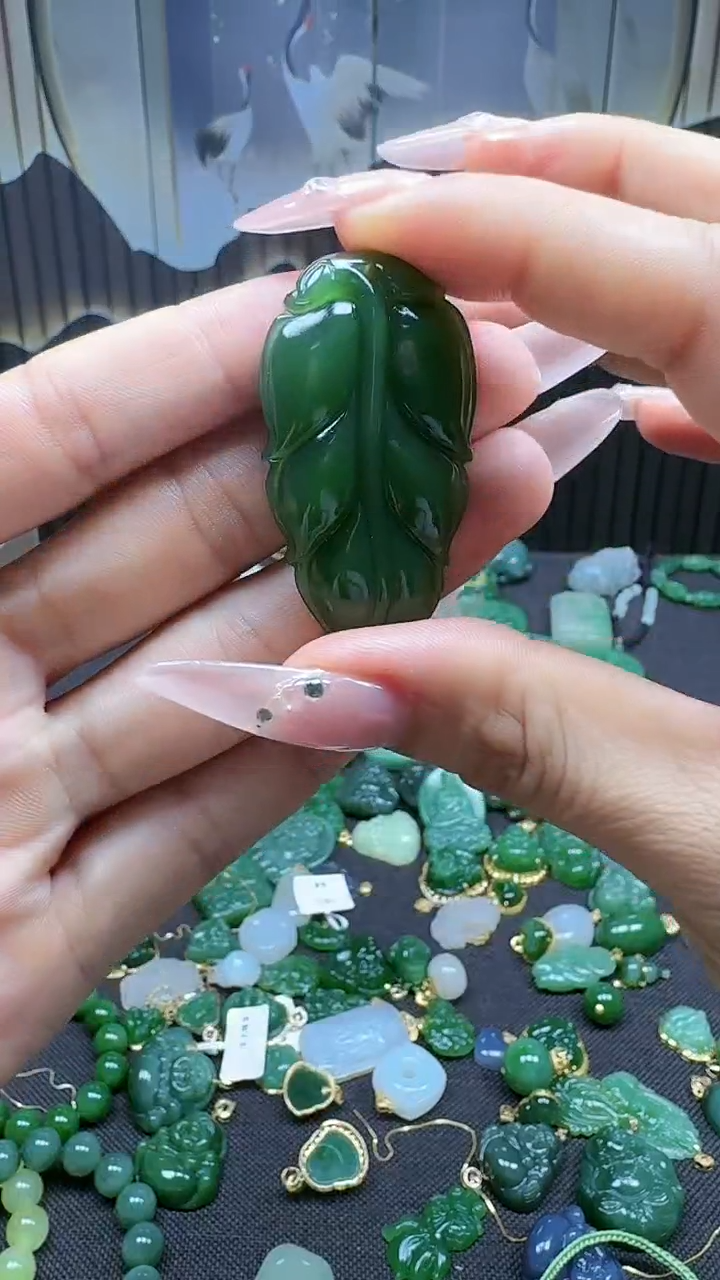 和田玉未镶嵌挂件1