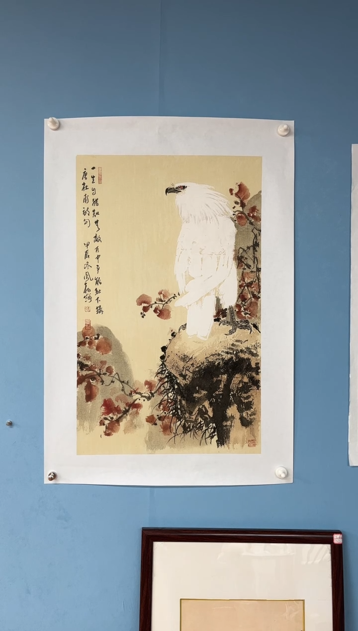 【闪购商品】国画马凤柏【松鹰图白】