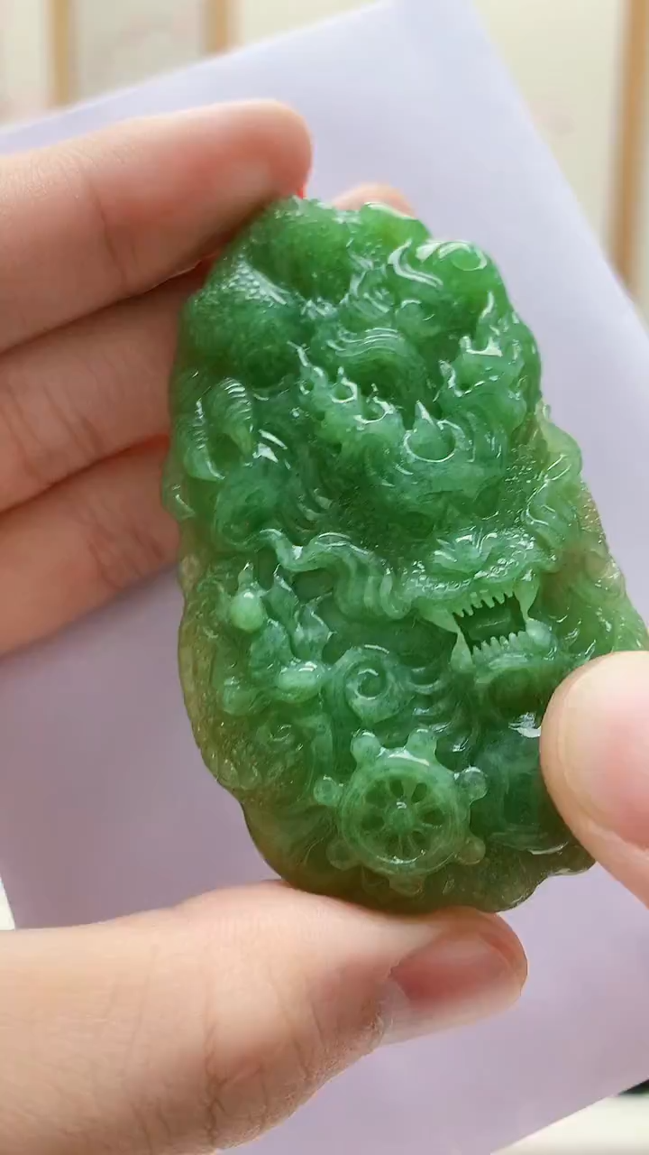 未镶嵌定制翡翠 4812bb-毛货挂件97