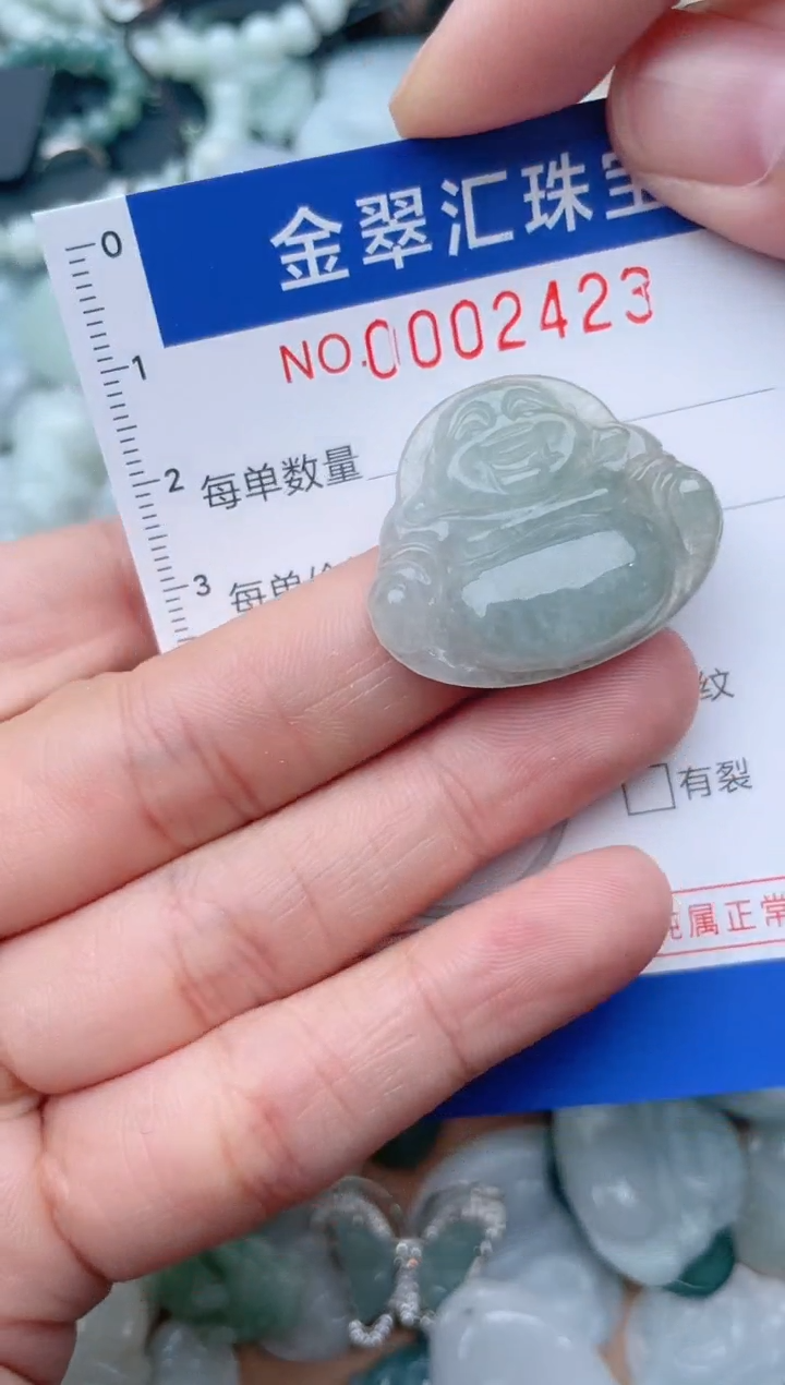 翡翠未镶嵌颈饰2423
