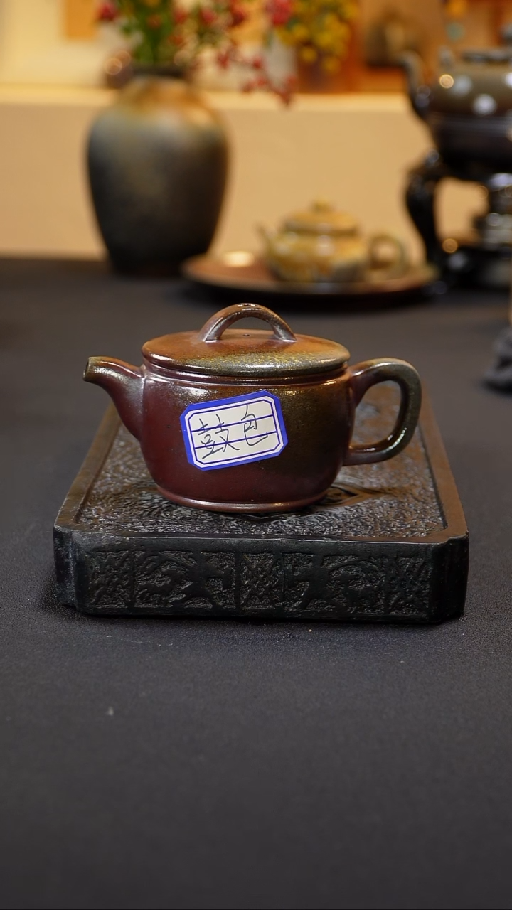 茶壶紫砂纯自然柴烧