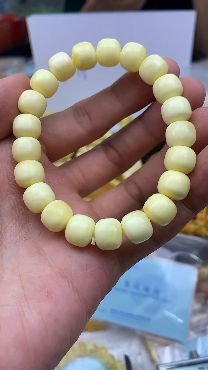 裸石蜜蜡未镶嵌手串10.8
