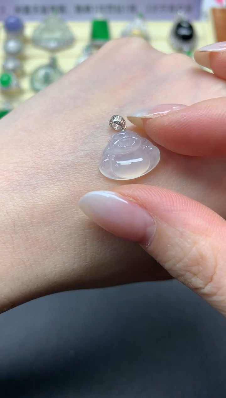 【闪购商品】翡翠吊坠(不含链)18K金镶嵌吊坠|230+23