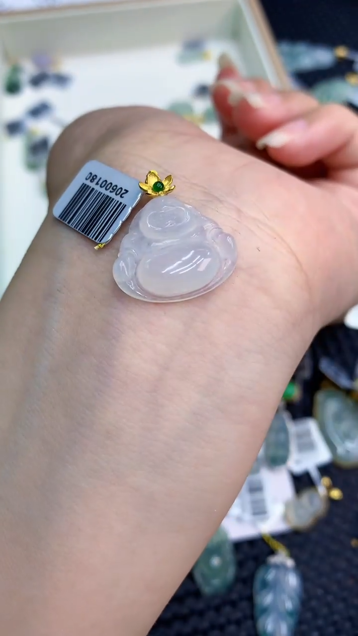 【闪购商品】翡翠颈饰18K金镶嵌            8