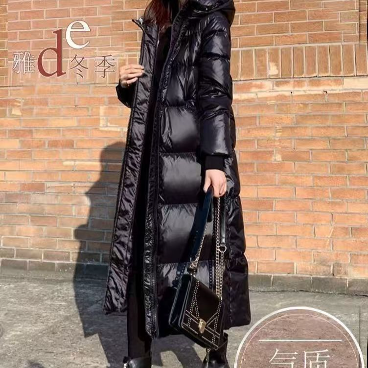 黑金质感中长款棉服 xt11