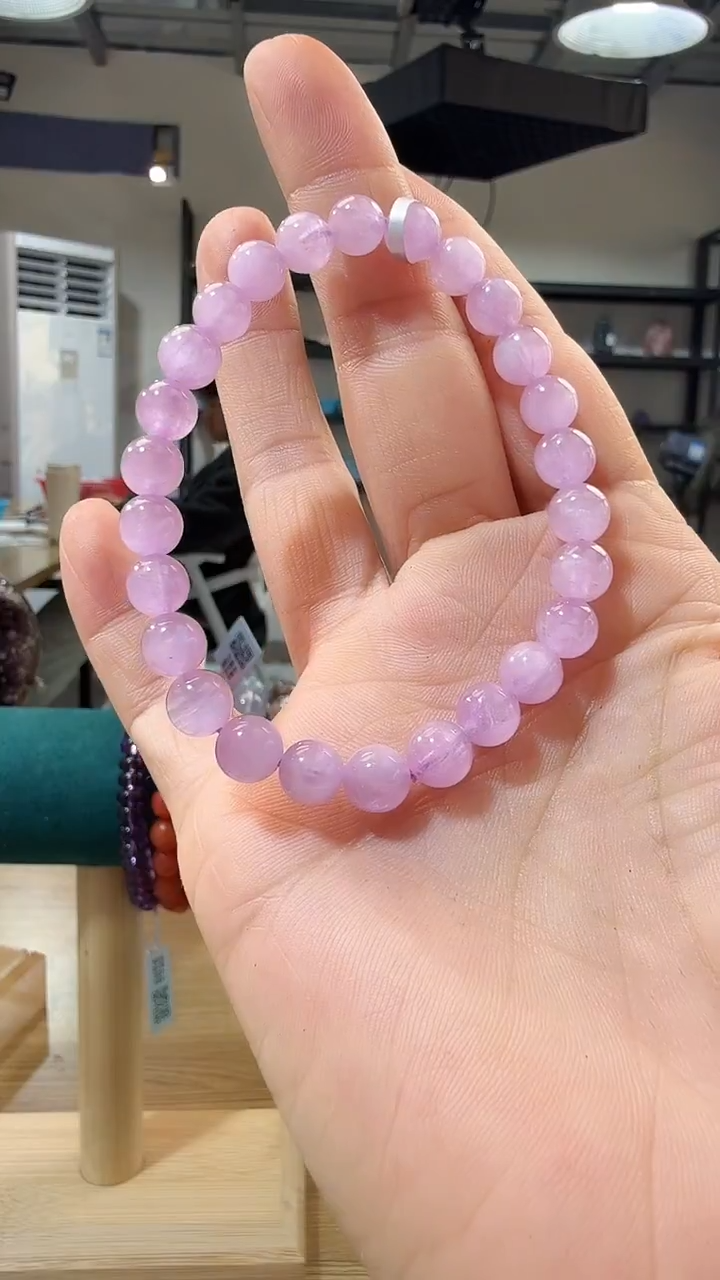未镶嵌锂辉石手链优0253 约7mm 多样性发一件