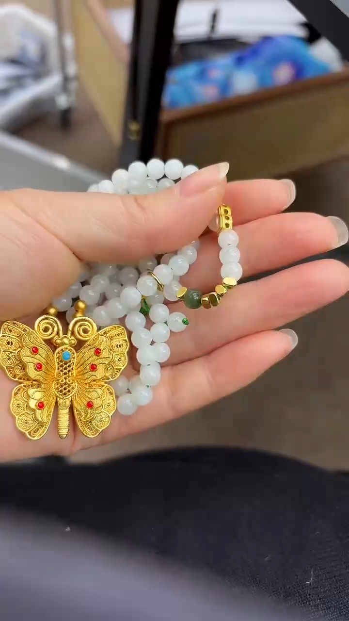 项链未镶嵌和田玉X-2白玉项链（多样性发其一）