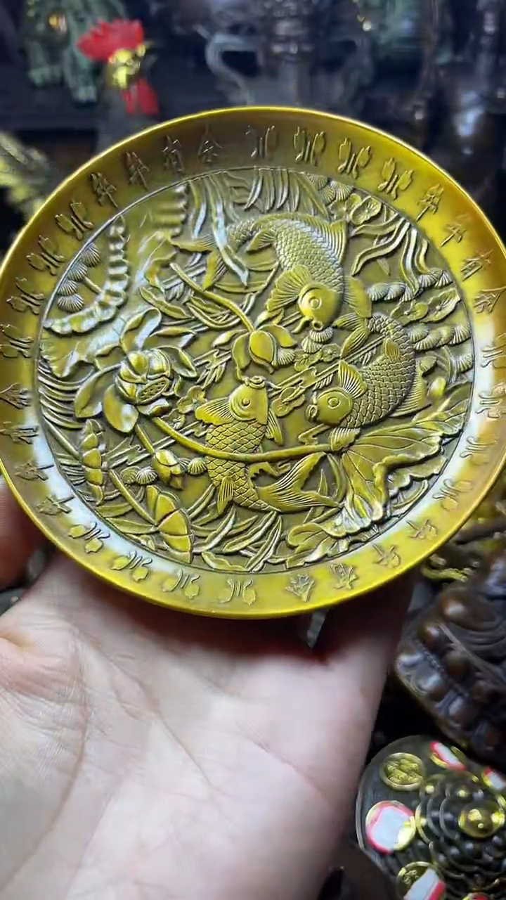 闪购链接，点击下单，有运费险，铜摆件