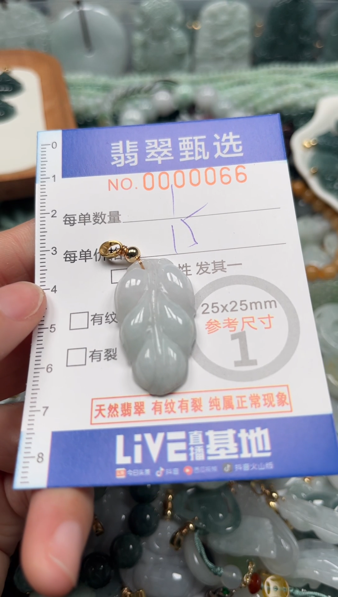 【闪购商品】翡翠颈饰未镶嵌00..0066