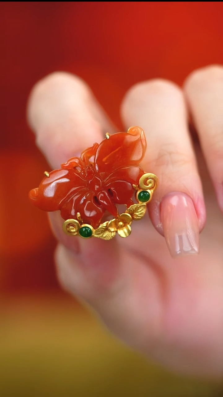 银S925镶嵌戒指翡翠新款