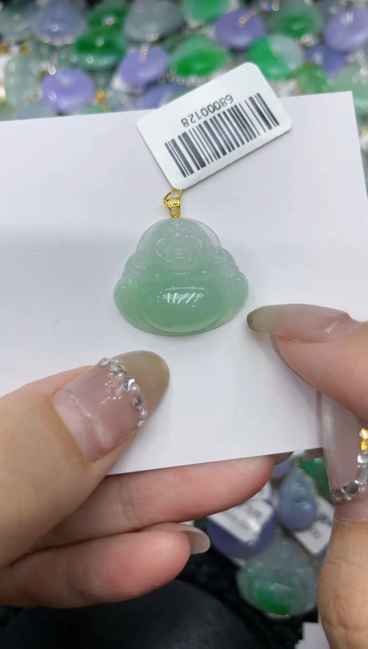 【闪购商品】翡翠颈饰18K金镶嵌222222222