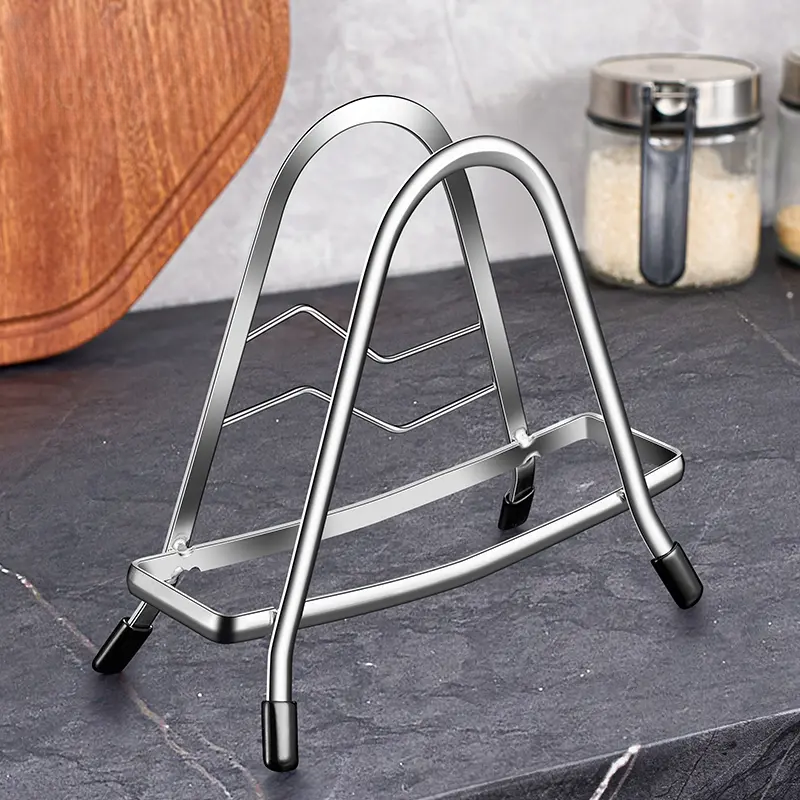 真不锈钢锅盖案板架置物架子特厚案板砧板架锅盖支架收纳放置架