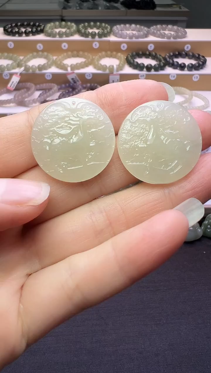 颈饰未镶嵌和田玉十*?定向1  约卡25*5