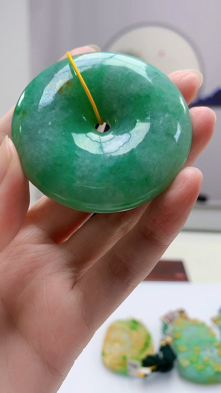 定制翡翠未镶嵌4812zm-毛货挂件扣子163