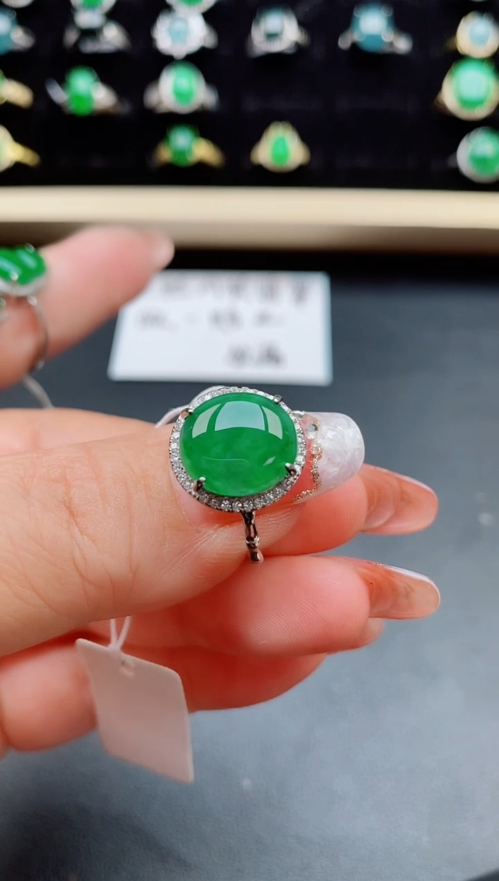 【闪购商品】翡翠戒指银S925镶嵌312312
