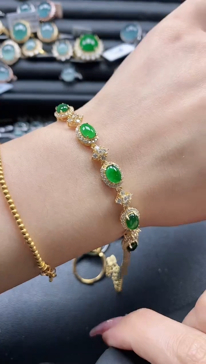 【闪购商品】翡翠戒指银S925镶嵌1111-