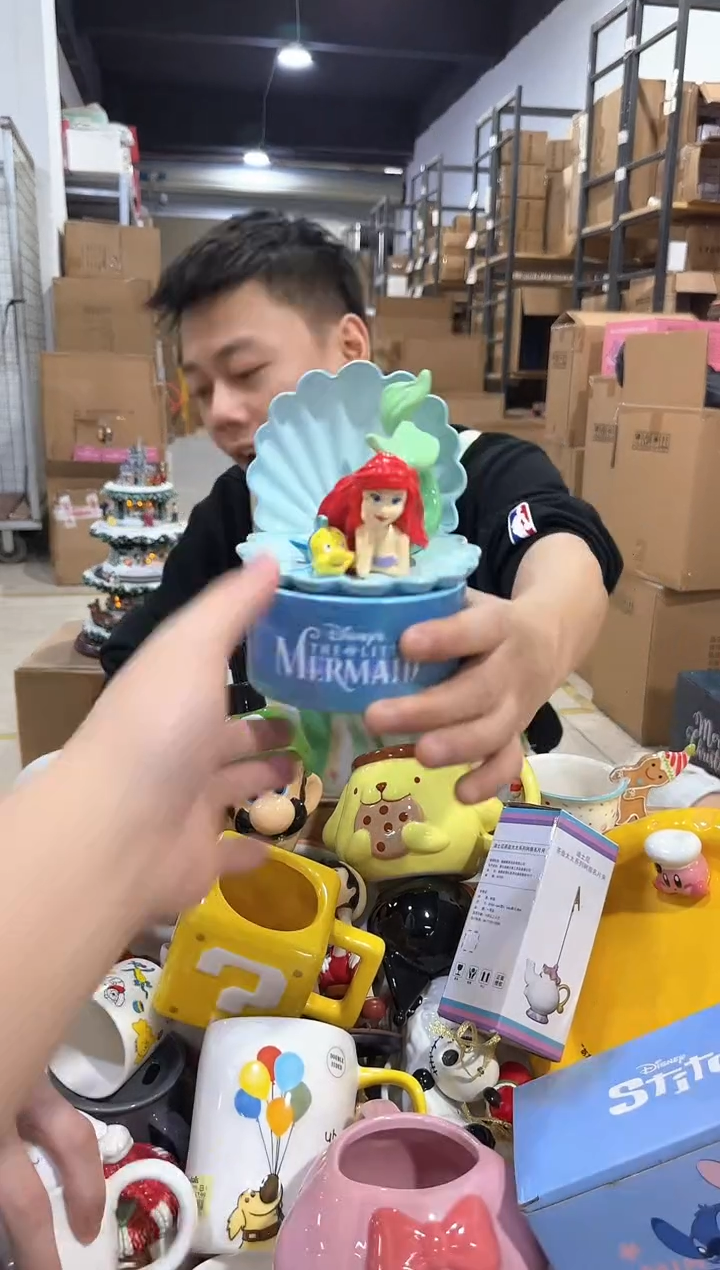 瓷片美人鱼首饰盒