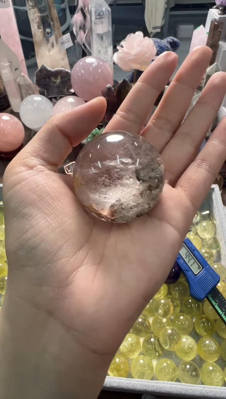 未镶嵌珠宝半成品水晶M488 约4.4cm