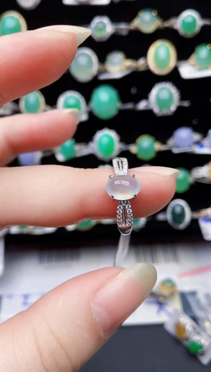 颈饰银S925镶嵌翡翠7070