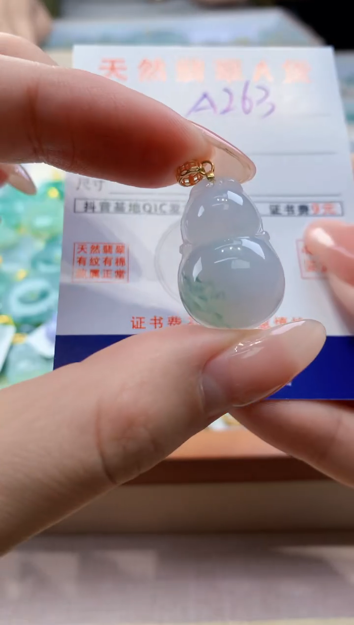 颈饰未镶嵌翡翠天然翡翠挂件  