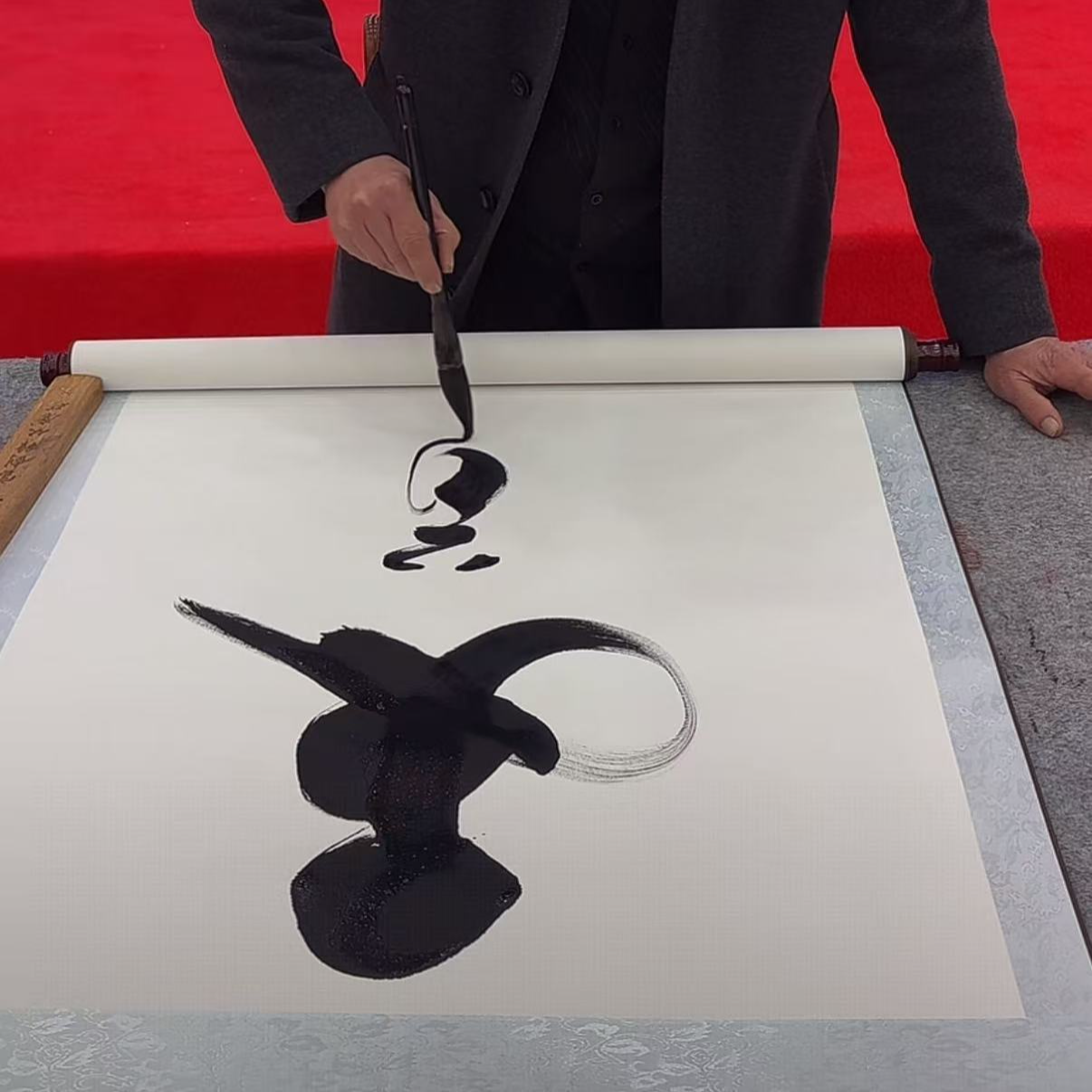 橱窗展示/珍品艺术展厅/刘本良老师/宣纸书法/带证书