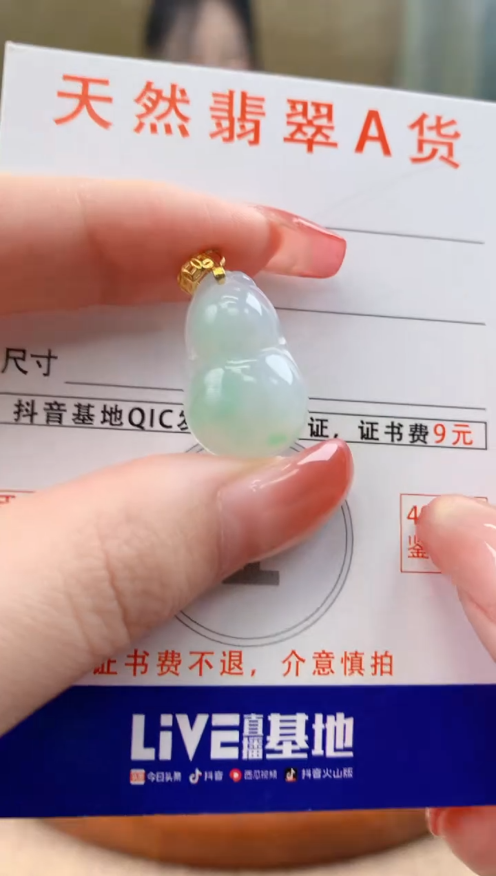 颈饰未镶嵌翡翠天然A货翡翠挂件